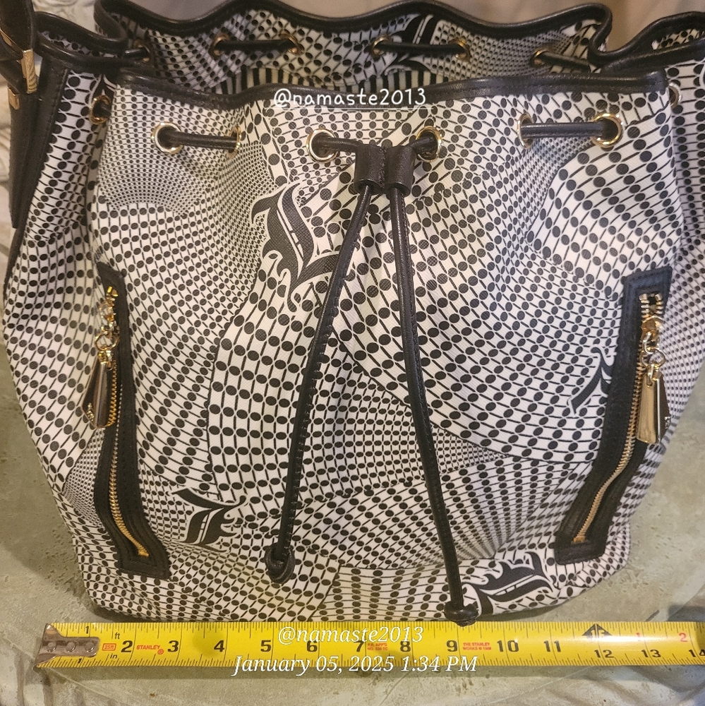 L.A.M.B. by Gwen Stefani Broadgate Samburu Hobo Bucket Bag Designer #71 - Picture 9 of 13